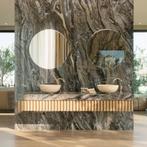 PVC Wandpaneel - Afimera - Milos Bruin Marmerlook Hoogglans, Ophalen of Verzenden, Nieuw