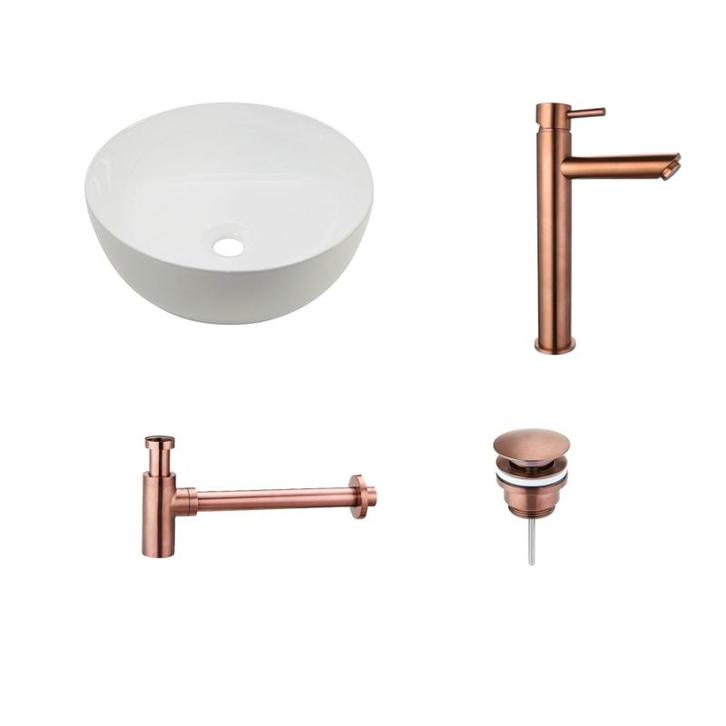 Sani Royal Waskomset Keramiek Pisa met Extra Dunne, Doe-het-zelf en Verbouw, Sanitair