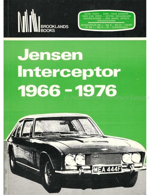 JENSEN INTERCEPTOR 1966-1976 ( BROOKLANDS), Boeken, Auto's | Boeken