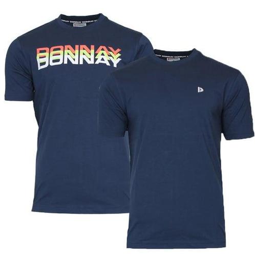 Donnay Donnay Heren - 2-Pack - T-shirt Daks + Vince -, Kleding | Heren, T-shirts, Nieuw, Verzenden