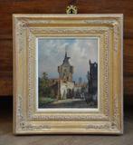 Willem Koekkoek (1839-1895) - Stadsgezicht, Antiek en Kunst, Kunst | Schilderijen | Klassiek
