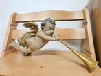 sculptuur, Putten Engel - 30 cm - Hout - 1880, Antiek en Kunst, Antiek | Keramiek en Aardewerk