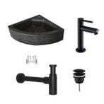 Sani Royal Fonteinset Hardstenen Corner met Kraan,, Doe-het-zelf en Verbouw, Nieuw