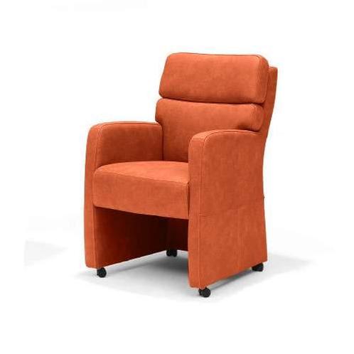 Eetkamerstoel Comfy - eetkamerstoelen - Oranje, Huis en Inrichting, Stoelen, Nieuw, Stof