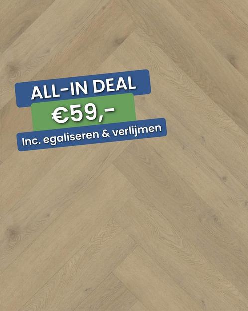 Plak pvc Visgraat licht eiken |  Belakos Attico Visgraat XL, Huis en Inrichting, Stoffering | Vloerbedekking, Ophalen