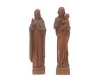 Houten sculptuur Jezus, Maria met kind, verm. HJ (1877-1963), Gebruikt