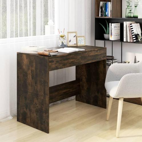 vidaXL Bureau 101x50x76,5 cm spaanplaat gerookt eikenkleurig, Huis en Inrichting, Bureaus, Nieuw, Verzenden