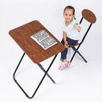 2dekans | Klaptafel met Stoel – Kinderbureau of Eettafel-, Huis en Inrichting, Tafels | Eettafels, Ophalen of Verzenden, Zo goed als nieuw