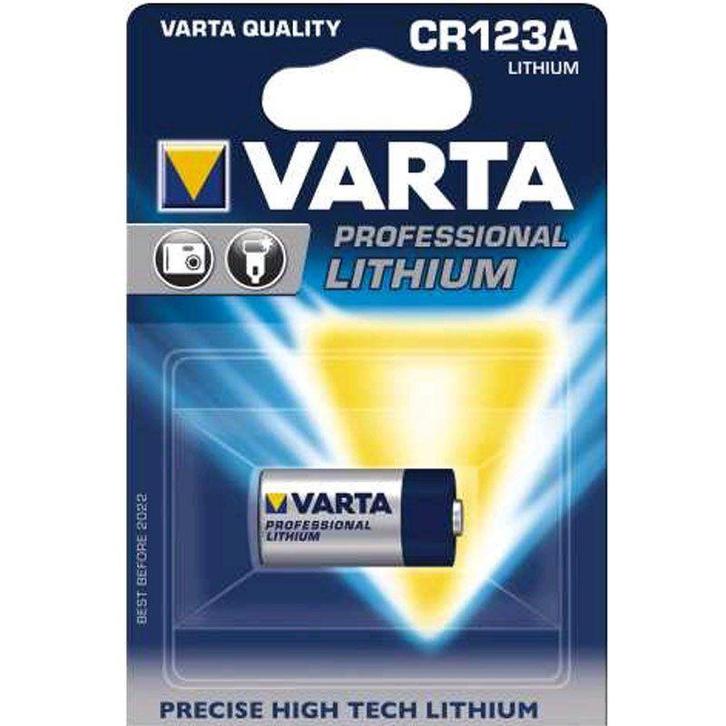 Varta CR123A lithium batterij 3V 1480mAh, Huis en Inrichting, Lampen | Overige, Nieuw, Ophalen of Verzenden