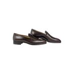 RUBINACCI NAPOLI RRP 900€ Brown Wholecut Loafers Leather, Nieuw