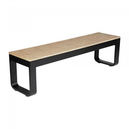Inklapbare Zitbank FLow | Aluminium | Zwart/Bamboe | 160..., Zakelijke goederen, Horeca | Keukenapparatuur, Verzenden