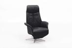 Relaxfauteuil Delfgauw - relaxfauteuils - Zwart, Nieuw, Stof, Zwart