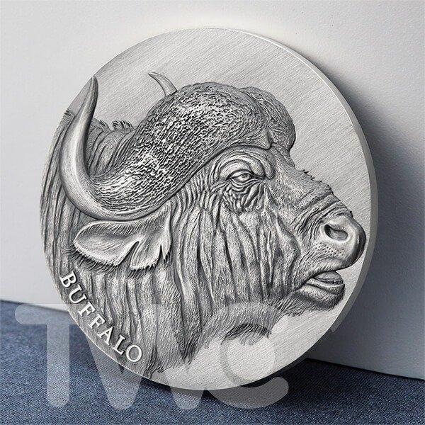 Kameroen. 2000 Francs 2022 - Buffalo Expressions of Wildlife, Postzegels en Munten, Munten | Europa | Niet-Euromunten