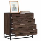vidaXL Ladekast 70x41x70 cm bewerkt hout bruin eikenkleur, Kinderen en Baby's, Kinderkamer | Commodes en Kasten, Verzenden, Nieuw
