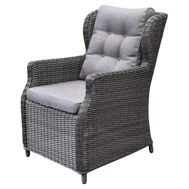 Ibiza premium dining tuinstoel antraciet, Tuin en Terras, Tuinstoelen, Nieuw, Wicker, Ophalen of Verzenden