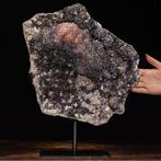 Verzamelaarsexemplaar - Druzy Slab met zeldzame edelsteen -