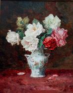 Anton Wrabetz (1876-1946) - Roses in a vase, Antiek en Kunst, Kunst | Schilderijen | Klassiek