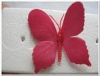 Vlinders van foam Fuchsia 6 cm. Doos 36 stuks Vlinders voor, Nieuw, Ophalen of Verzenden