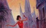 Domenico Ronca (1964) - Dancing in Barcelona, Antiek en Kunst, Kunst | Schilderijen | Klassiek