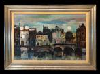 École Européene (XX) - Oud Amsterdam: Kloveniersburgwal, Antiek en Kunst, Kunst | Schilderijen | Klassiek
