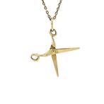 Gouden vintage schaar hanger 14 krt, Sieraden, Tassen en Uiterlijk, Ophalen of Verzenden, Nieuw