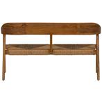 Tuinbank met ronde rug Chena Wicker Teak Naturel Exotan, Tuin en Terras, Tuinsets en Loungesets, Verzenden, Nieuw