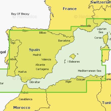 Navionics Waterkaart Platinum+ Regular NPEU010R Spaanse Kust, Watersport en Boten, Navigatiemiddelen en Scheepselektronica, Nieuw