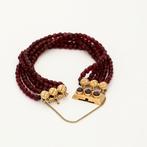 Armband - 14 karaat Geel goud - Granaat, Sieraden, Tassen en Uiterlijk, Armbanden, Nieuw