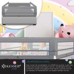 Bedhekje - 180 cm - Bedrand - Bedrail - Bedrek - Lichtgrijs, Verzenden, Nieuw