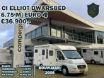 CI Elliot DWARSBED LUCHTVERING 6.74M! ZONNEPANEEL, Caravans en Kamperen, 7 tot 8 meter, Diesel, Tot en met 3, Half-integraal