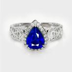 Zonder minimumprijs - Ring - 14 karaat Witgoud, IGI 1,86 ct, Nieuw