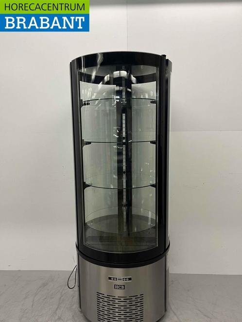 RVS Ronde koelvitrine Gebaksvitrine 400 liter 230V Horeca, Zakelijke goederen, Horeca | Keukenapparatuur, Nieuw in verpakking