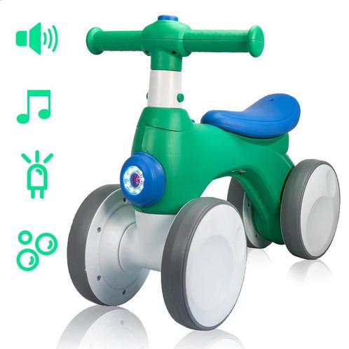 Velaryon Loopfiets 1 jaar - Groen - 4 kleuren - Met toeter,, Kinderen en Baby's, Speelgoed | Buiten | Voertuigen en Loopfietsen