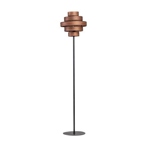 *WOONWINKEL* ETH Blagoon Walnoten Vloerlamp 5 Ringen, Huis en Inrichting, Lampen | Vloerlampen, Nieuw, Verzenden