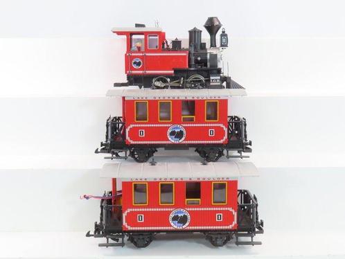 LGB G - 70311 - Treinset (1) - 3-delige set stoomloc met 2, Hobby en Vrije tijd, Modeltreinen | Overige schalen