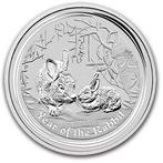 Lunar II - Year of the Rabbit - 2 oz 2011 (99.494 oplage), Postzegels en Munten, Zilver, Losse munt, Verzenden