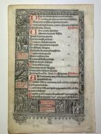 Paris, Thielman Kerver, 1522 - Big printed Book of Hours on, Antiek en Kunst