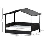 TRUUSK Rotan Hondenhok Huisvormig - Kussen - Stalen Frame -, Dieren en Toebehoren