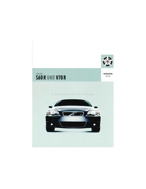 2004 VOLVO S60 R / V70 R BROCHURE DUITS, Boeken, Auto's | Folders en Tijdschriften, Volvo