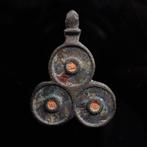 Oud-Romeins Brons Hanger - Drie-delige Schijfamulet (Zonder, Sieraden, Tassen en Uiterlijk, Antieke sieraden