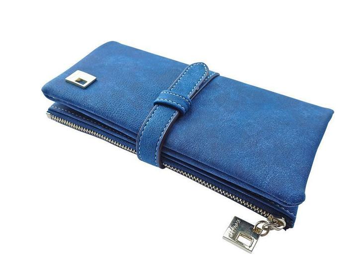 ZILOU Overslagportemonnee Portefeuille Wallet Blauw [TIP!], Sieraden, Tassen en Uiterlijk, Portemonnees, Blauw, Nieuw, Overige merken