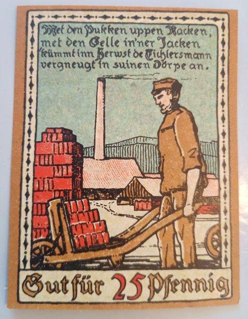 Duitsland. - Notgeld Stadt Lage i. Lippe - 100 x 25 Pfennig, Postzegels en Munten, Munten | Nederland