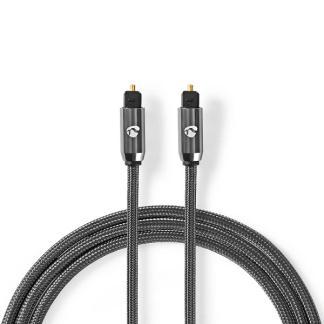Optische kabel | Nedis | 1 meter (Toslink, Verguld), Audio, Tv en Foto, Audiokabels en Televisiekabels, Nieuw, Verzenden
