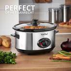 VonShef Slowcooker | 3,5L | 3 warmtestanden | RVS | Veilig, Witgoed en Apparatuur, Verzenden, Nieuw