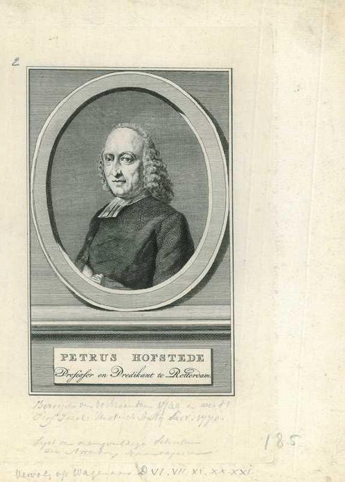 Portrait of Petrus Hofstede, Antiek en Kunst, Kunst | Etsen en Gravures