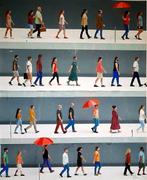 Giorgio Stocco - People walking 68-opera unica