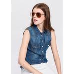 Arizona Jeans blouse met knopen in parelmoer-look, Verzenden, Nieuw