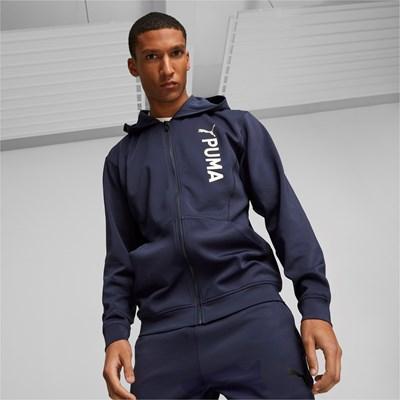 -50% Puma  Puma Fit double knit fz hoodie 523885-06  maat L, Kleding | Heren, Sportkleding, Blauw, Nieuw, Verzenden