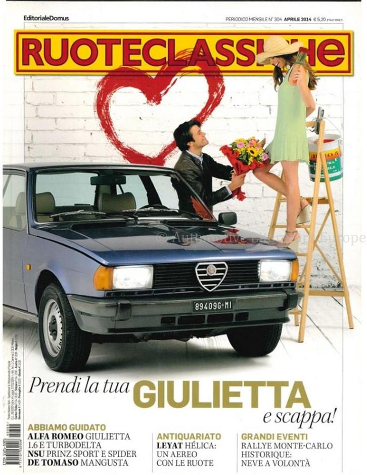 2014 RUOTECLASSICHE MAGAZINE 304 ITALIAANS, Boeken, Auto's | Folders en Tijdschriften