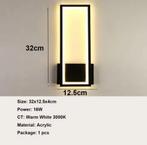Moderne LED Wandlamp – 16W Acryl Zwart Design 3000K, Huis en Inrichting, Lampen | Wandlampen, Verzenden, Nieuw